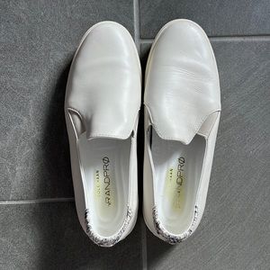 Cole Haan grand pro white slip one shoes - size 8